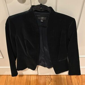 J Crew Black Velvet Blazer 2